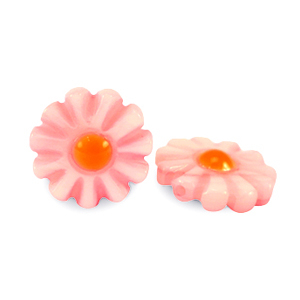 Perle Muschel S&uuml;&szlig;wasserperlmutts Blume Watermelon pink-orange
