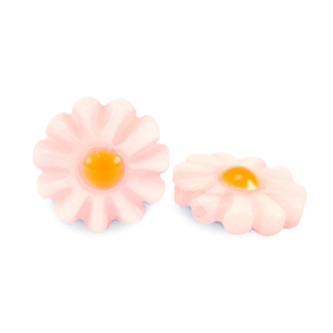 Perle Muschel S&uuml;&szlig;wasserperlmutts Blume Light pink-orange