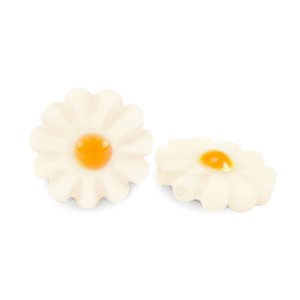 Perle Muschel S&uuml;&szlig;wasserperlmutts Blume White-yellow orange