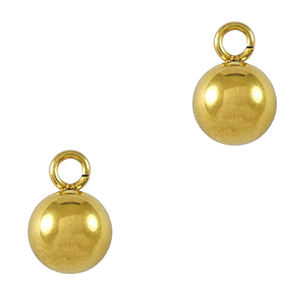 Anh&auml;nger aus Stainless Steel - Rostfreiem Stahl Ball 6mm Gold