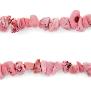 Perle Chips Steine Watermelon pink