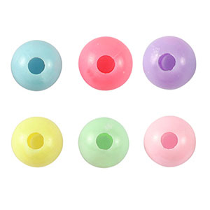 Perlen im Acryl-Look Multicolour pastel