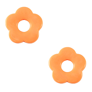 Anh&auml;nger Acryl Flower Coral orange