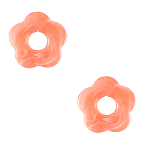 Anh&auml;nger Acryl Flower Peachy orange