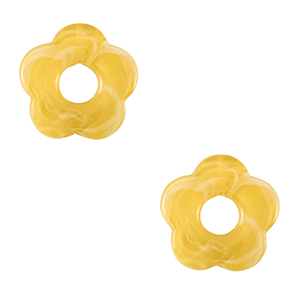 Anh&auml;nger Acryl Flower Yellow