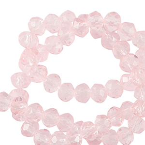 Facetten Top Glas Perlen 4x3mm Rondellen Palace rose