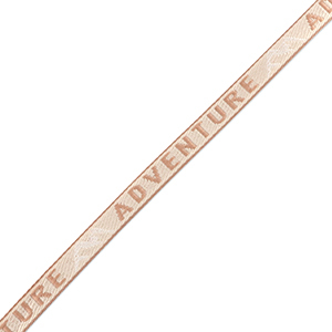 Schmucktextband "adventure" Beige-brown