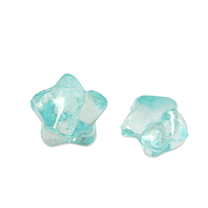 Perlen Acryl Star Ocean blue transparent