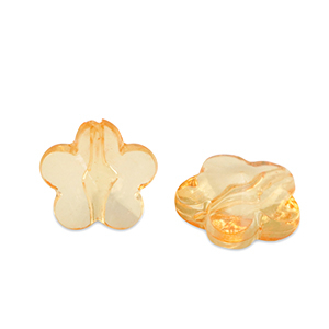 Perlen Acryl Flower Spectra yellow transparent