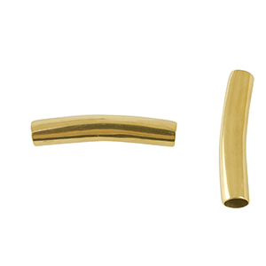 Perlen aus Stainless Steel - Rostfreiem Stahl Tubes 30mm Gold