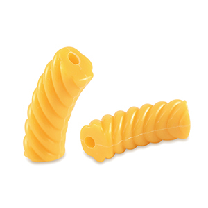 Acrylperlen Tubes Twisted Spectra yellow