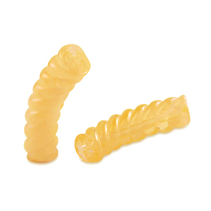 Acrylperlen Tubes Twisted Transparent spectra yellow