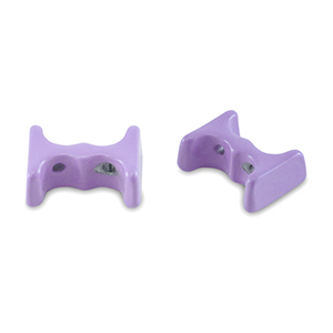 Tile bead Paisley purple