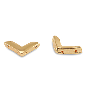 Tile bead Arrow Gold