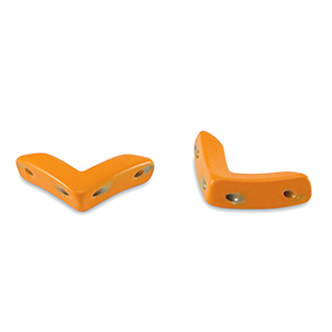Tile bead Arrow Orange