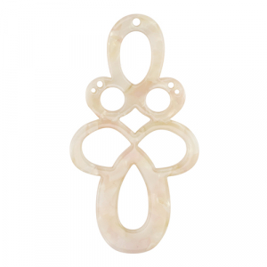 Anh&auml;nger aus Resin Barock Pearl white-pink