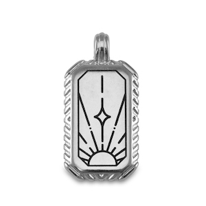 Anh&auml;nger Metall DQ Sun Antik silber (Nickelfrei)