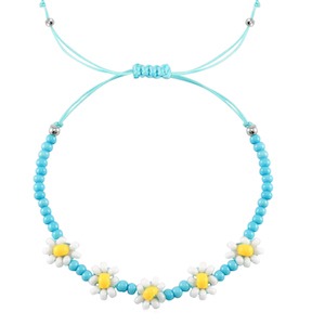 Armband Blume Blue-white