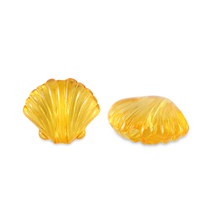 Perlen Acryl Shell Transparent spectra yellow