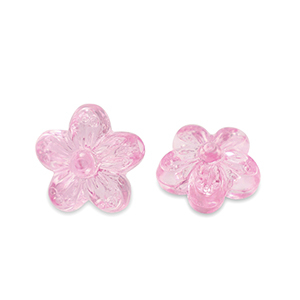 Perlen Acryl Flower Transparent azalea pink