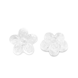 Perlen Acryl Flower Transparent