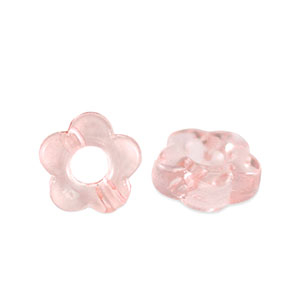 Perlen Acryl Flower Transparent salmon pink
