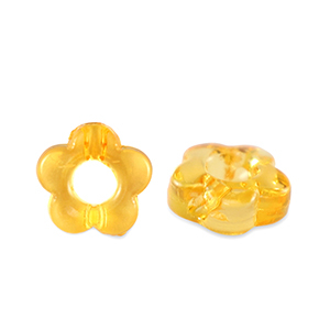 Perlen Acryl Flower Transparent spectra yellow