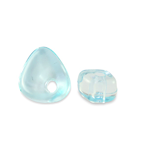 Perlen Acryl Chips Transparent turquoise blue