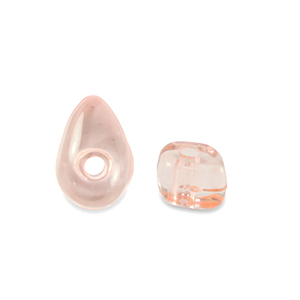 Perlen Acryl Chips Transparent salmon pink