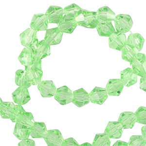 Facetten top Glas perlen Bicone 6mm Spring green