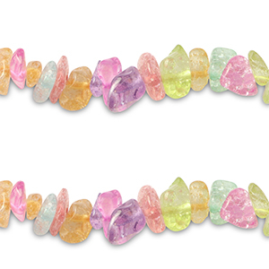 Chips-Glasperlen Transparent-multicolour