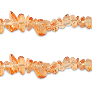 Chips-Glasperlen Transparent orange