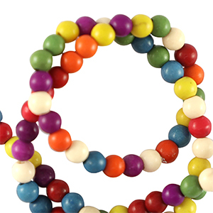 Perlen Naturstein Howlit 3mm Multicolour