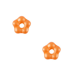Tschechische Perlen Flower 5mm Orange
