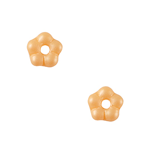 Tschechische Perlen Flower 5mm Peachy orange