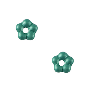 Tschechische Perlen Flower 5mm Aqua green