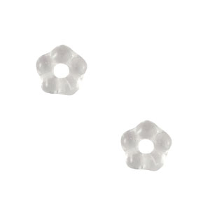 Tschechische Perlen Flower 5mm Crystal