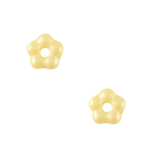 Tschechische Perlen Flower 5mm Lemon yellow