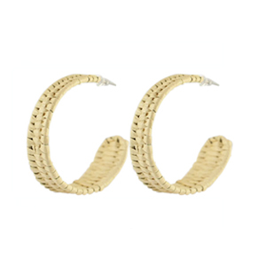 Musthave Ohrringe Rattan Natural white