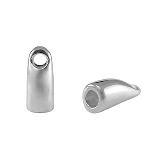 Endkappen Metall DQ &Oslash;2.8mm Antik silber (Nickelfrei)