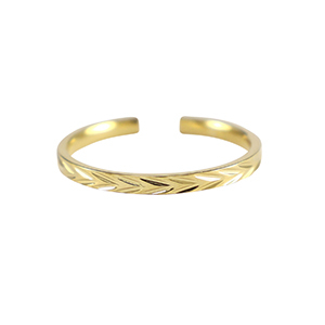 Stainless Steel - Rostfrei Stahl Ringe Gold