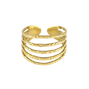 Stainless Steel - Rostfrei Stahl Ringe Gold