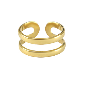 Stainless Steel - Rostfrei Stahl Ringe Gold