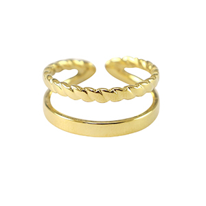 Stainless Steel - Rostfrei Stahl Ringe Gold