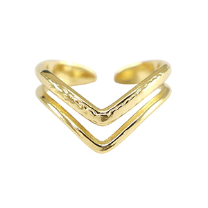 Stainless Steel - Rostfrei Stahl Ringe Gold