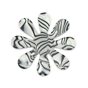 Statement-Anh&auml;nger Flower 35mm Anthracite grey