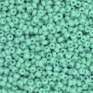 Miyuki 11/0 Rocailles Duracoat opaque sea opal green 11-4475