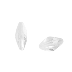 Perlen Acryl Oval Facett geschliffen Transparent