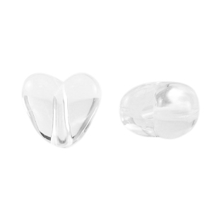 Perlen Acryl Heart Transparent