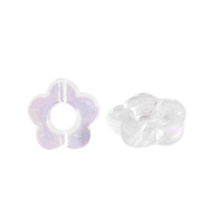 Perlen Acryl Flower Transparent AB